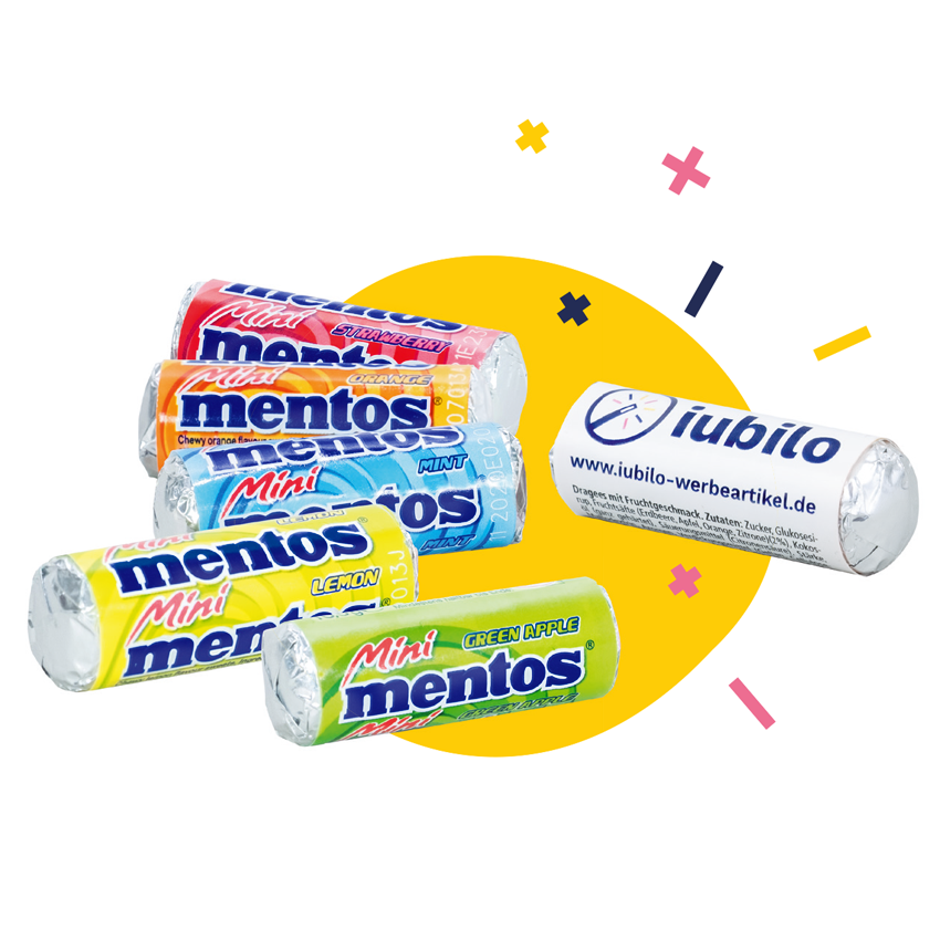 mentos mini mit Banderole - ein Werbeartikel von iubilo
